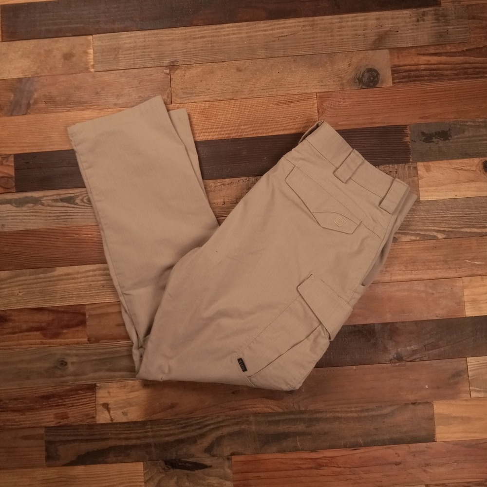 5.11 Tactical Stryke Cargo Pants Mens 36x32 Khaki Tan Ripstop Work Trousers